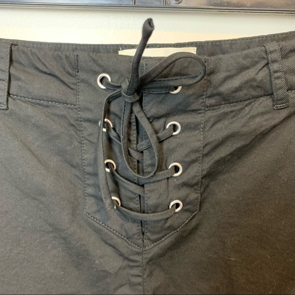 NEW NILI LOTAN Lace Up Avery Pant in Jet Black - Size 2 - Picture 6 of 12